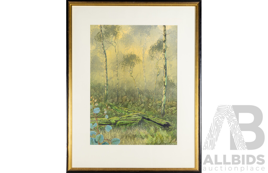James Ainslie (20th Century, Australian, 1950-), Fallen Giants, Original Acrylic on Paper, 104H x 82W cm (frame)