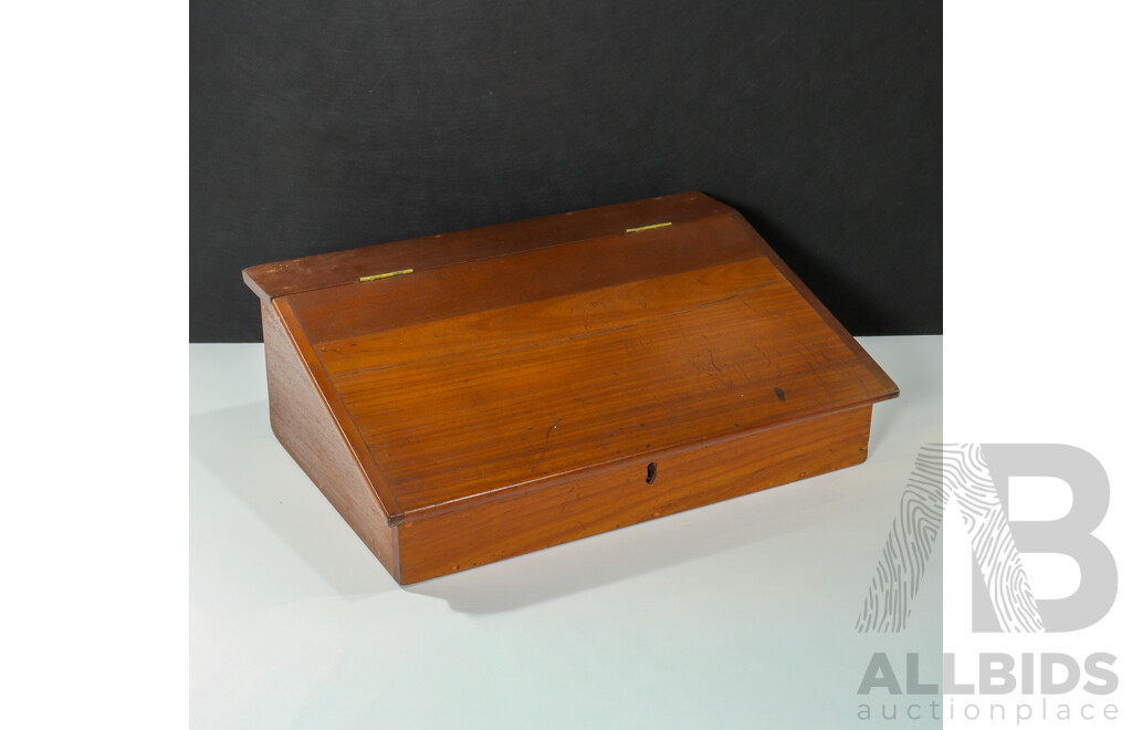 Vintage Cedar School Desk Top