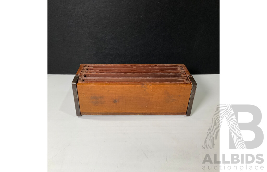 Vintage Tobacco Drying Box with Internal Drawers