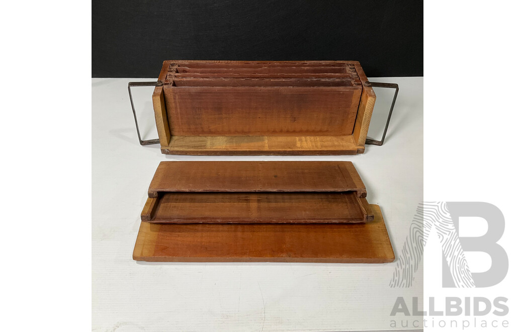 Vintage Tobacco Drying Box with Internal Drawers