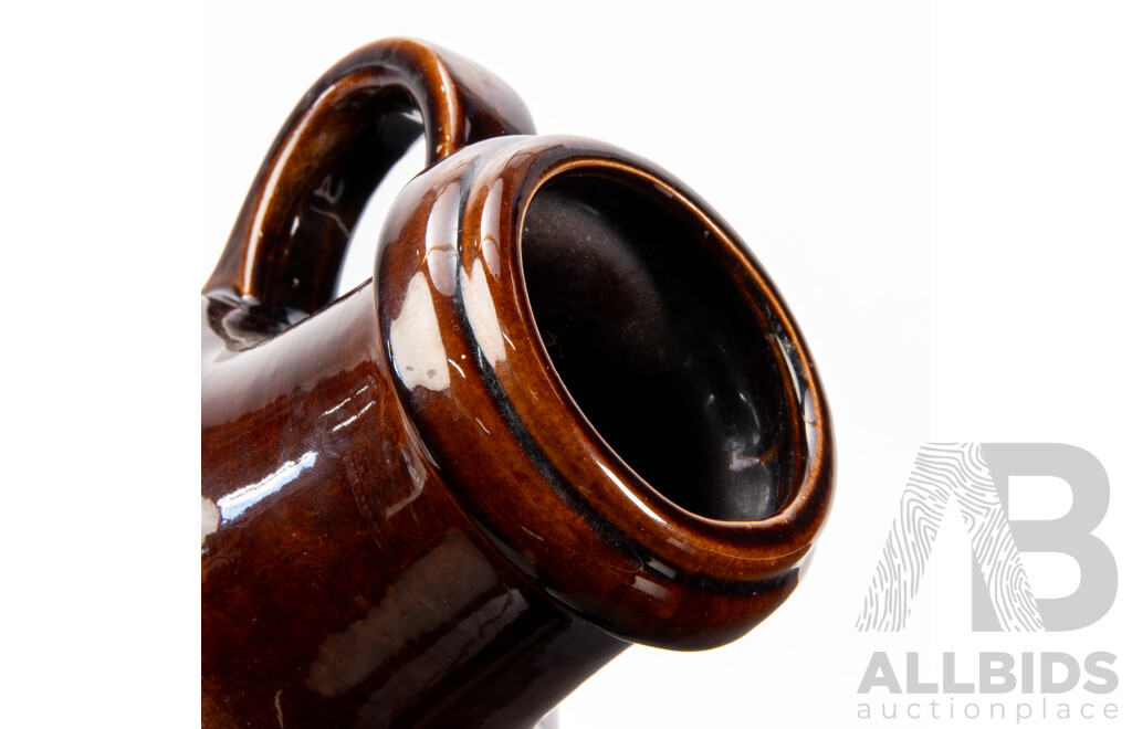 West German Fat Lava Single Handled Vase by Scheurich Keramik