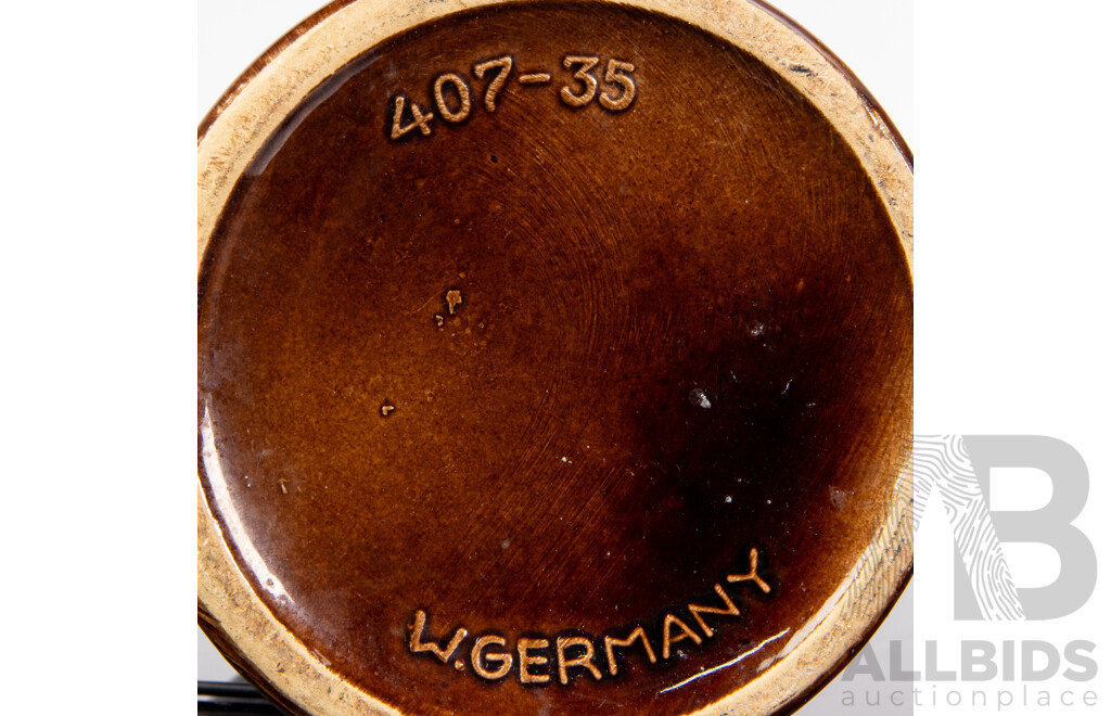 West German Fat Lava Single Handled Vase by Scheurich Keramik