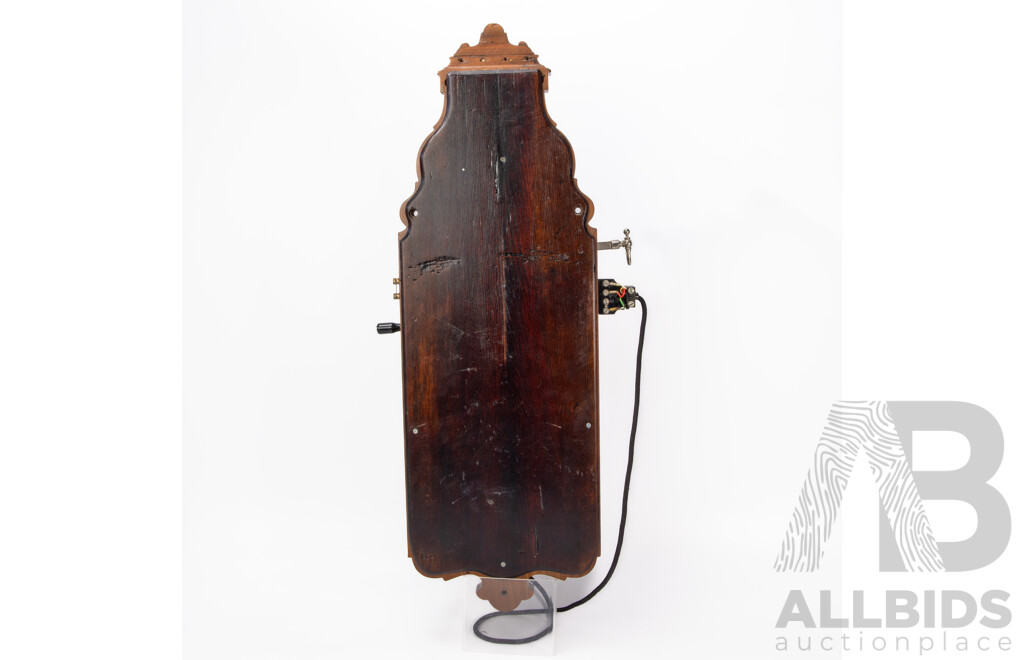Vintage L.M. Ericsson Wall-Mounted Magneto Telephone, Stockholm, C.1900–1920 (Restored)