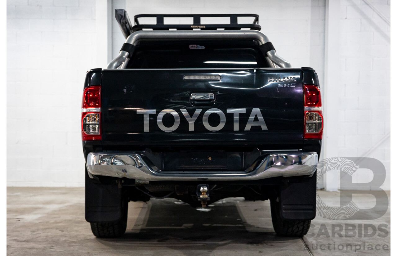 2/2012 Toyota Hilux SR5 (4x4) KUN26R MY12 Dual Cab P/Up Black Mica Turbo Diesel 3.0L