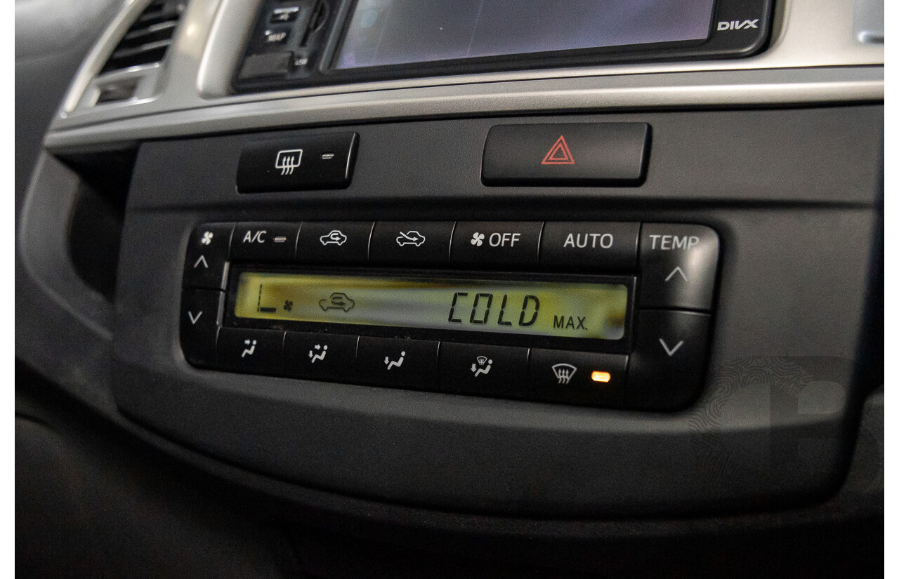 2/2012 Toyota Hilux SR5 (4x4) KUN26R MY12 Dual Cab P/Up Black Mica Turbo Diesel 3.0L