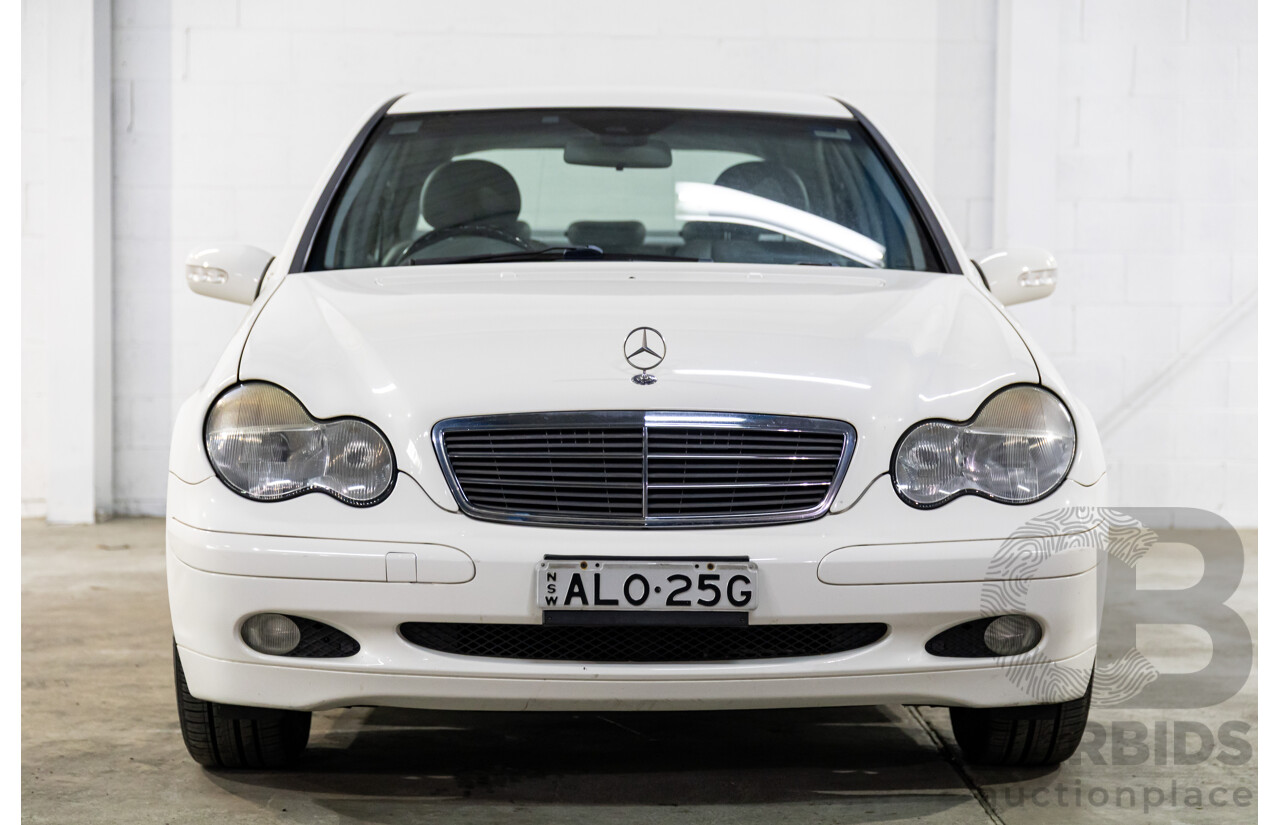 1/2002 Mercedes-Benz C240 Classic W203 4d Sedan Alablaster White V6 2.6L