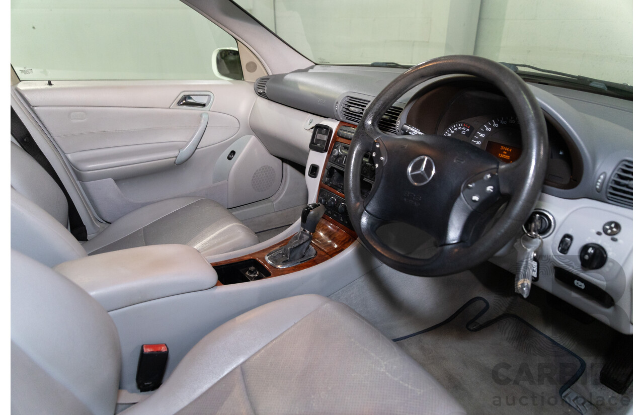 1/2002 Mercedes-Benz C240 Classic W203 4d Sedan Alablaster White V6 2.6L