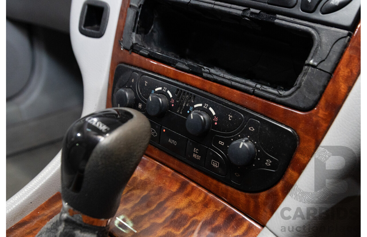 1/2002 Mercedes-Benz C240 Classic W203 4d Sedan Alablaster White V6 2.6L