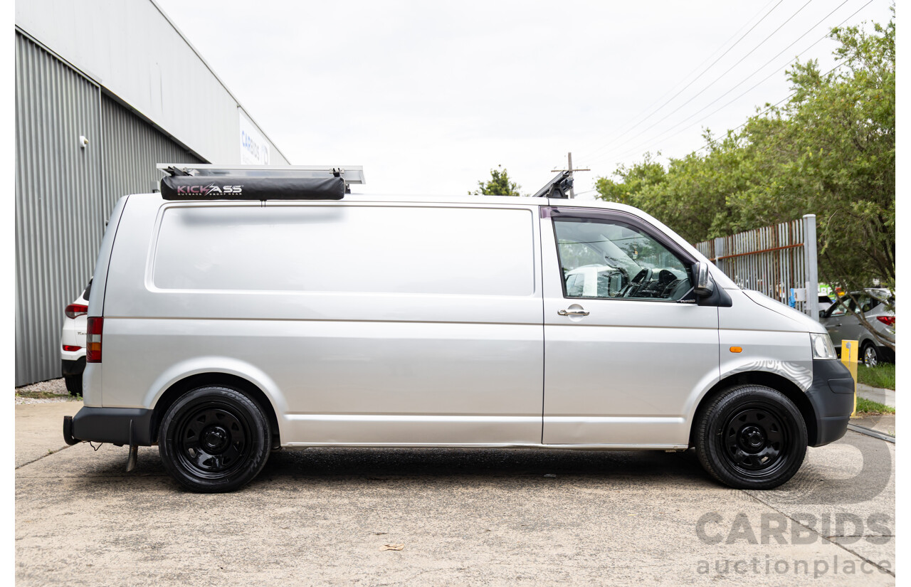 9/2004 Volkswagen Transporter (LWB) T5 Van Reflex Silver Metallic Turbo Diesel 2.5L - Custom Camper