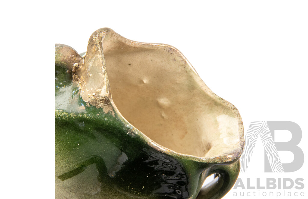 Pair of Victorian Hand Painted Vases with Sailor Motif