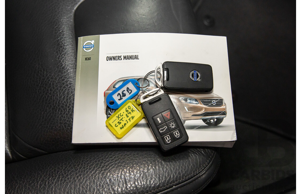 3/2014 Volvo XC60 D4 Luxury DZ MY14 4d Wagon Crystal White Pearl Turbo Diesel 2.0L