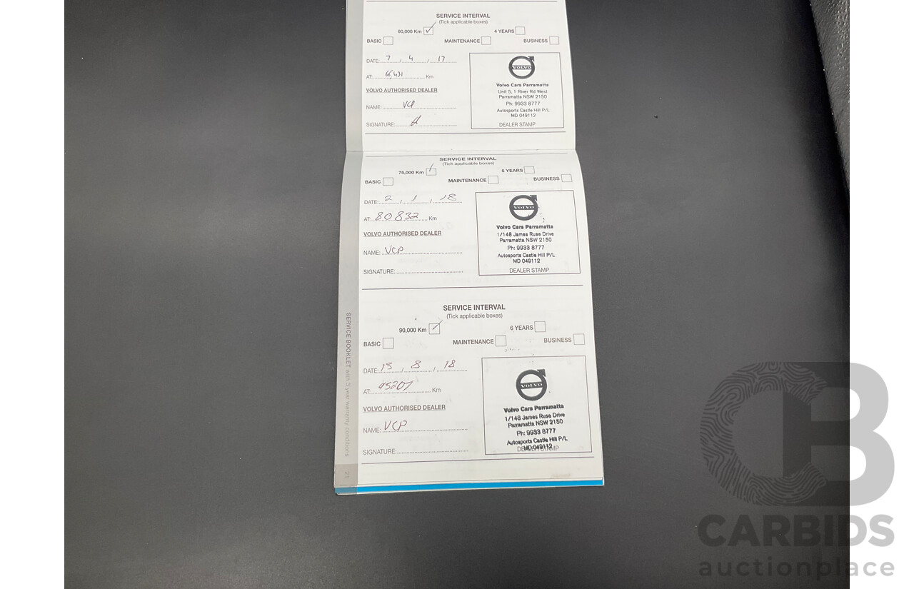 3/2014 Volvo XC60 D4 Luxury DZ MY14 4d Wagon Crystal White Pearl Turbo Diesel 2.0L