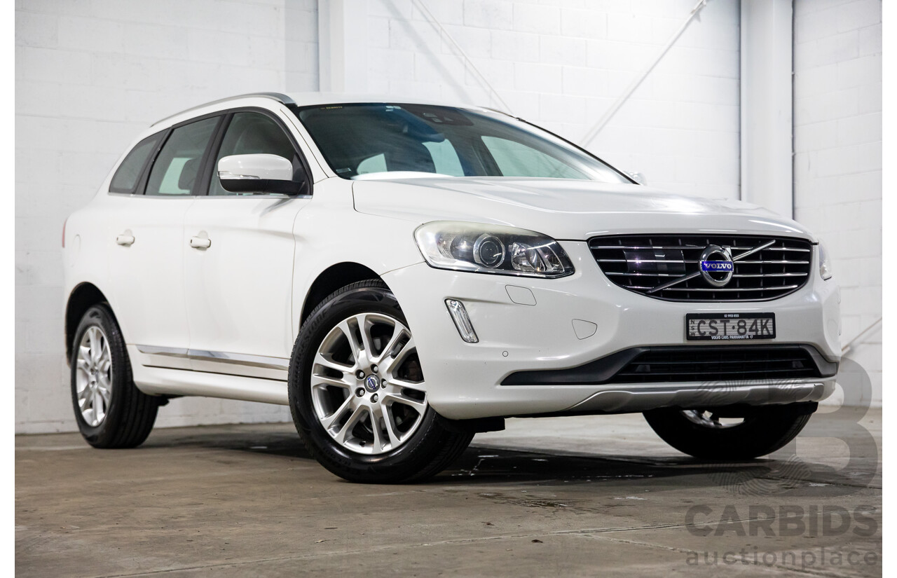 3/2014 Volvo XC60 D4 Luxury DZ MY14 4d Wagon Crystal White Pearl Turbo Diesel 2.0L