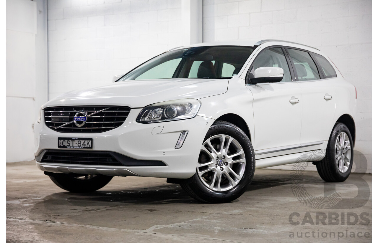 3/2014 Volvo XC60 D4 Luxury DZ MY14 4d Wagon Crystal White Pearl Turbo Diesel 2.0L