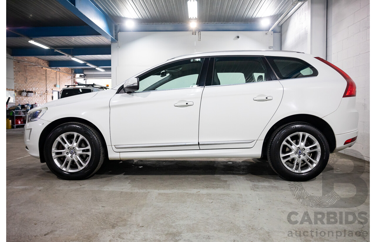 3/2014 Volvo XC60 D4 Luxury DZ MY14 4d Wagon Crystal White Pearl Turbo Diesel 2.0L