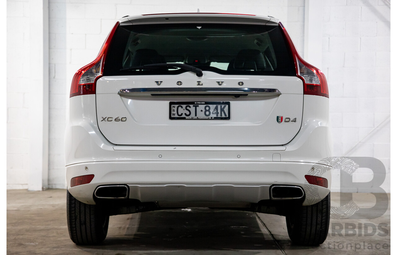 3/2014 Volvo XC60 D4 Luxury DZ MY14 4d Wagon Crystal White Pearl Turbo Diesel 2.0L