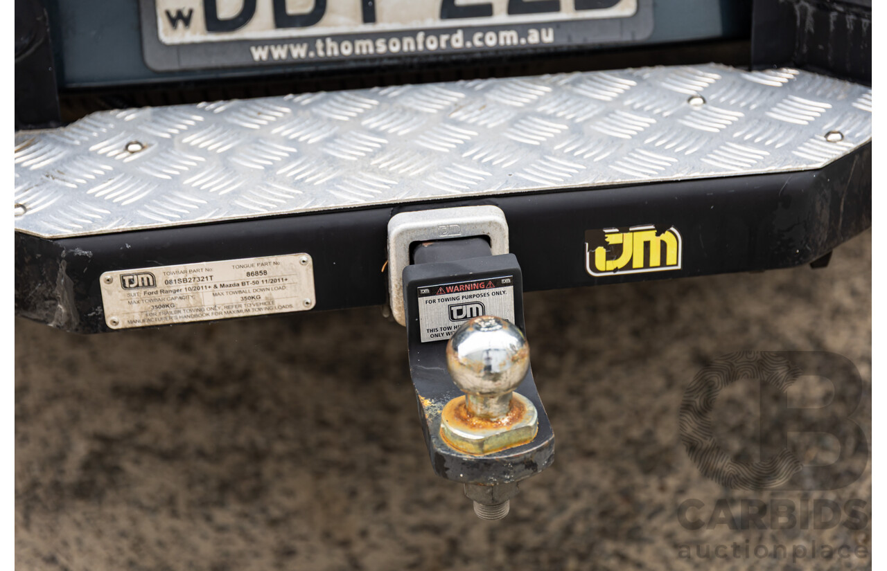 7/2015 Ford Ranger XLS 3.2 (4x4) PX MKII Dual Cab Utility Metropolitan Grey Metallic Turbo Diesel 3.2L