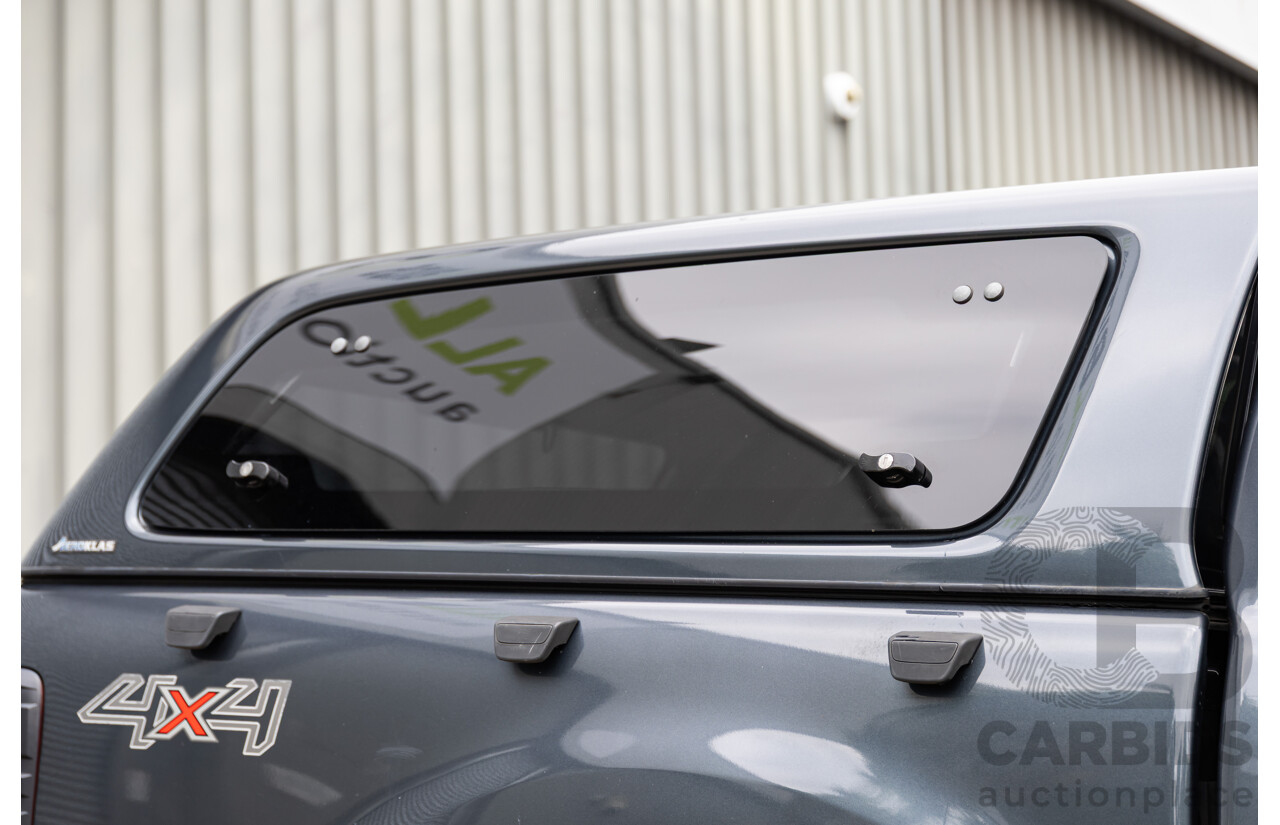 7/2015 Ford Ranger XLS 3.2 (4x4) PX MKII Dual Cab Utility Metropolitan Grey Metallic Turbo Diesel 3.2L