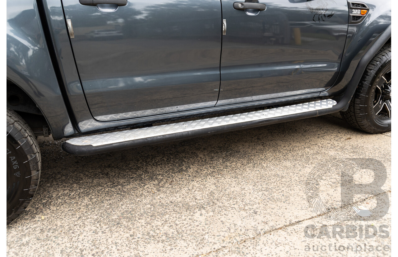 7/2015 Ford Ranger XLS 3.2 (4x4) PX MKII Dual Cab Utility Metropolitan Grey Metallic Turbo Diesel 3.2L