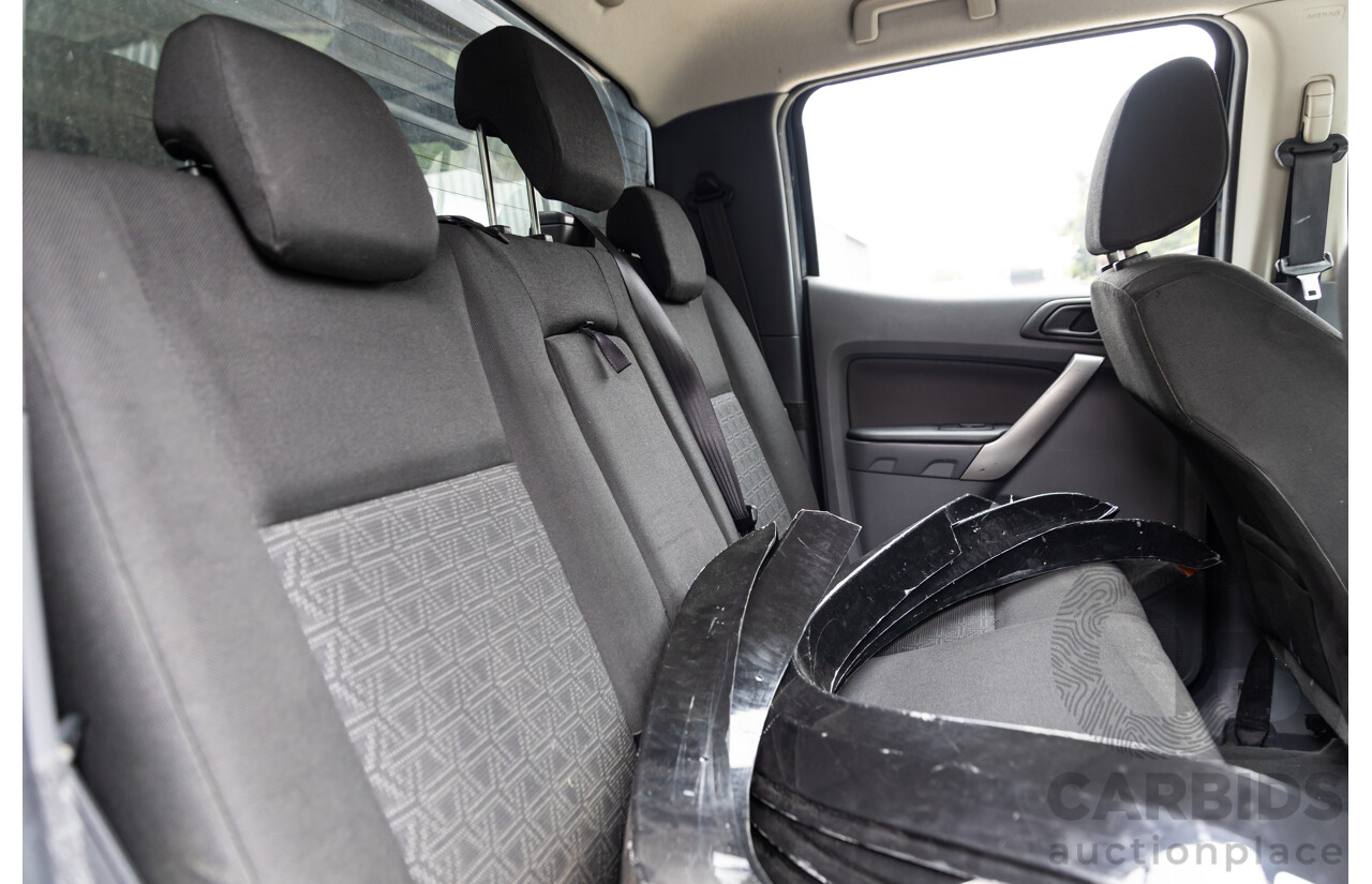 7/2015 Ford Ranger XLS 3.2 (4x4) PX MKII Dual Cab Utility Metropolitan Grey Metallic Turbo Diesel 3.2L