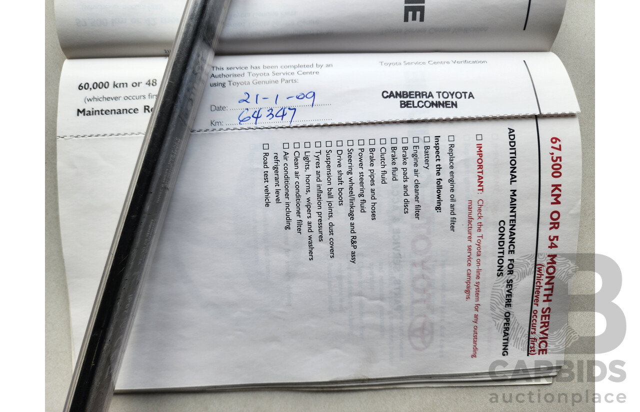 11/2007 Toyota Camry Grande ACV40R 4d Sedan Black 2.4L