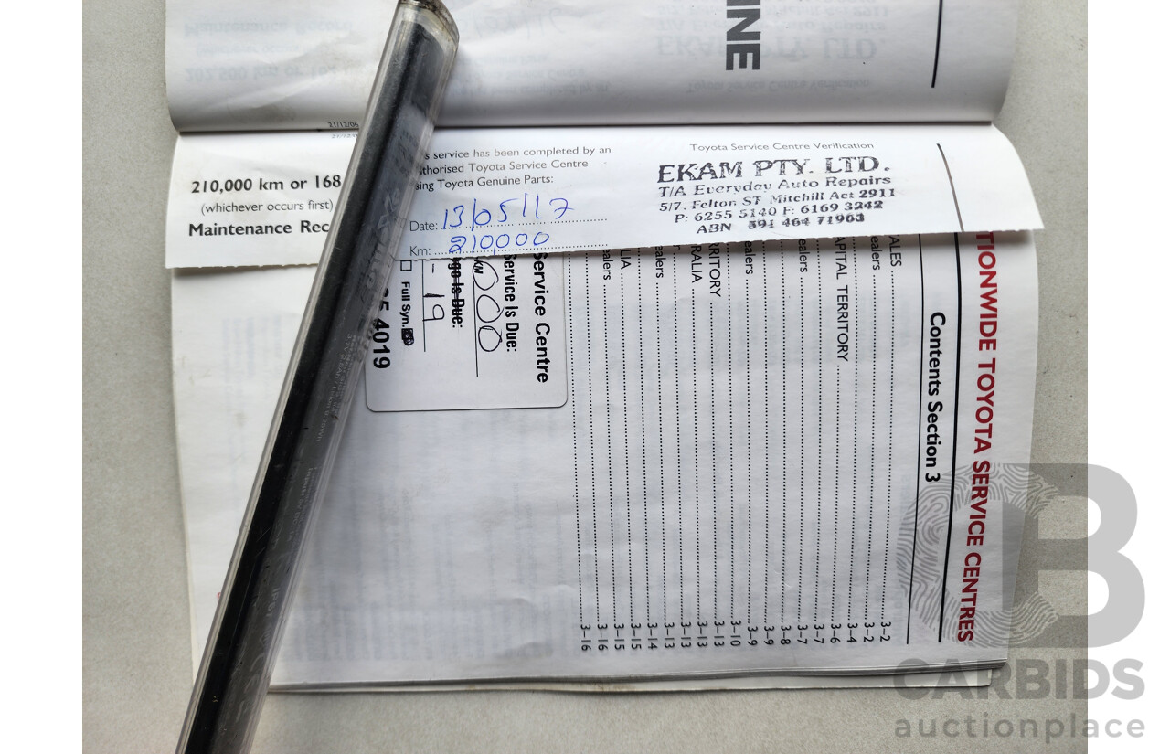 11/2007 Toyota Camry Grande ACV40R 4d Sedan Black 2.4L