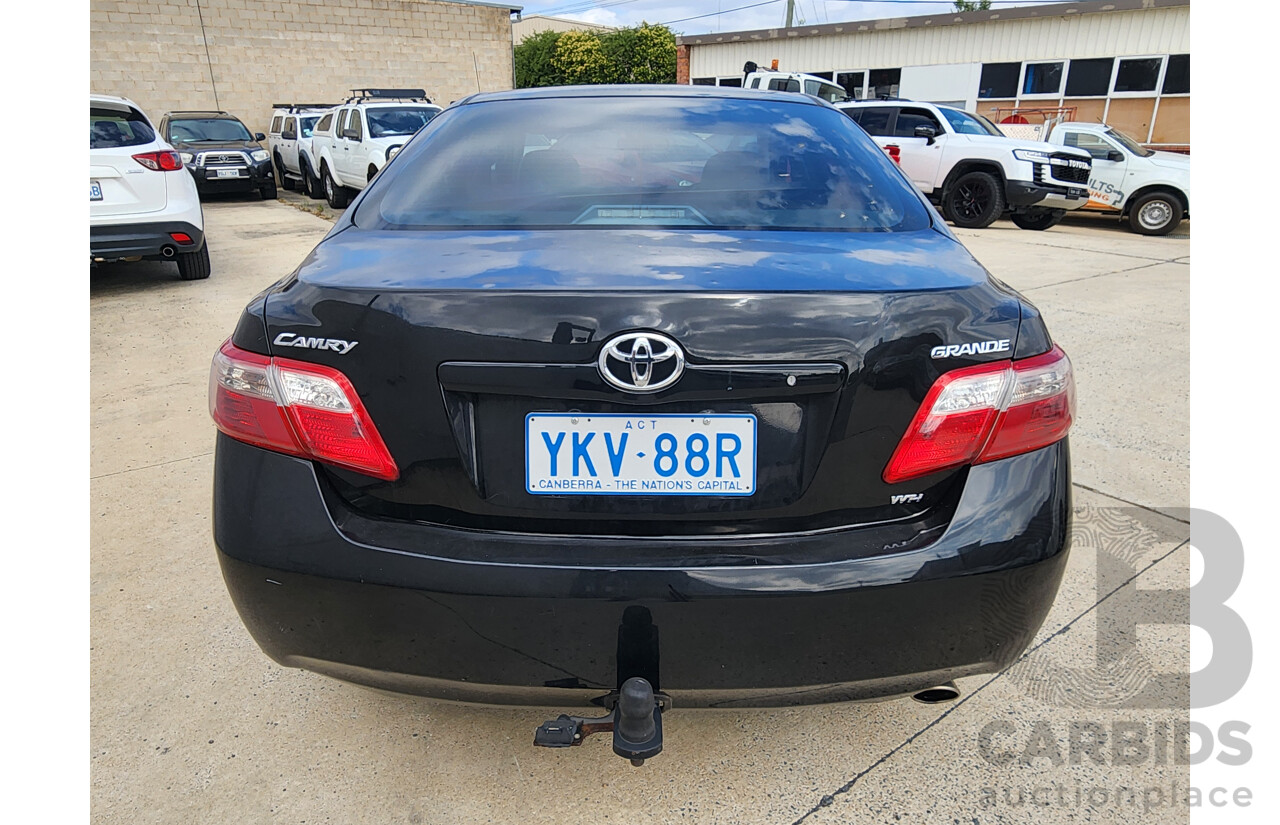 11/2007 Toyota Camry Grande ACV40R 4d Sedan Black 2.4L