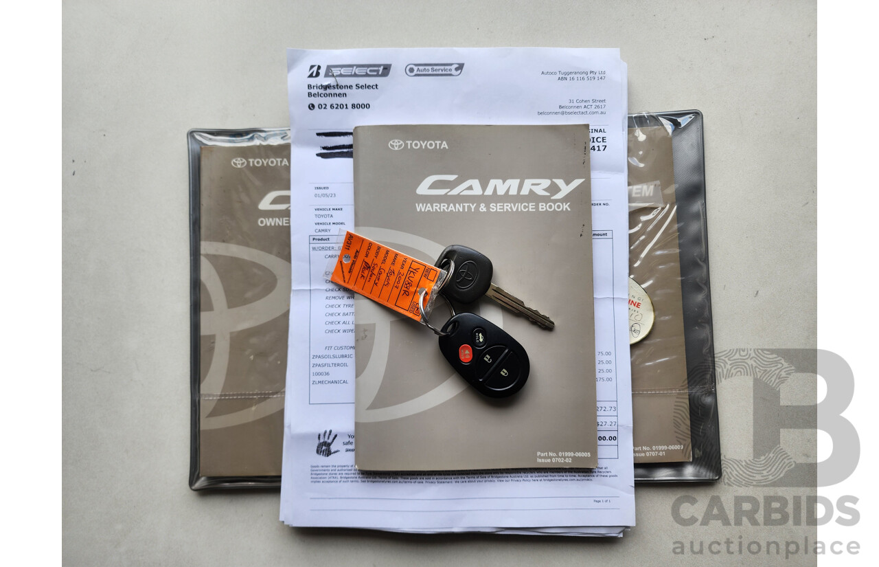 11/2007 Toyota Camry Grande ACV40R 4d Sedan Black 2.4L