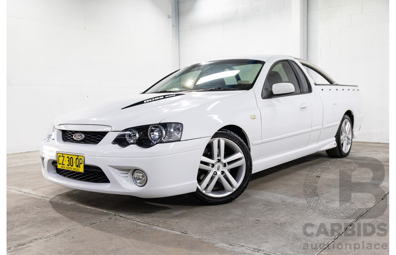 1/2006 Ford Falcon XR8 BF Utility Winter White V8 5.4L