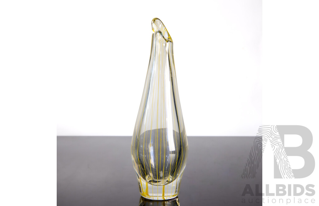 Johansfors Glasbruk Glass Vase by Sixten Winnerstrand, 1960s