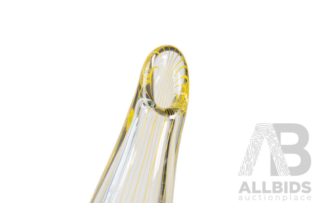 Johansfors Glasbruk Glass Vase by Sixten Winnerstrand, 1960s