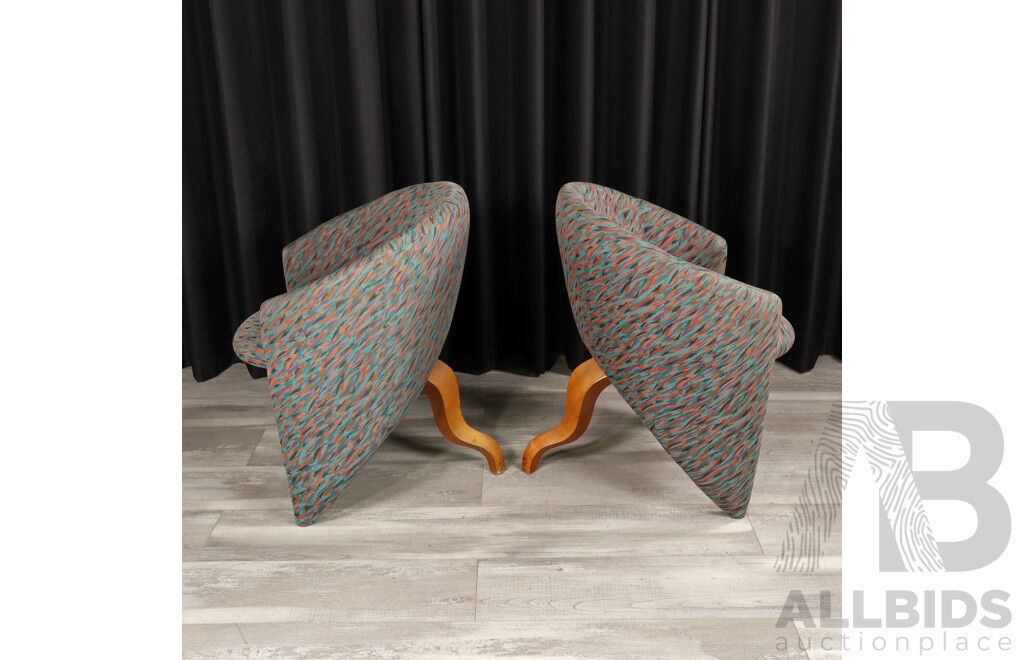 Pair of Memphis Style Armchairs, Design Warehouse International