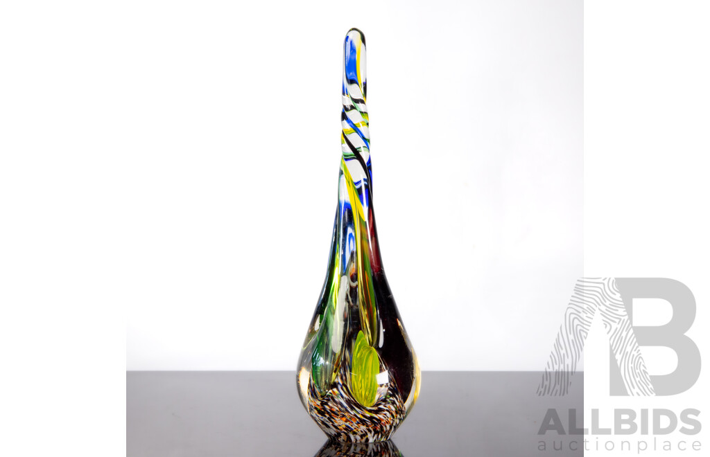 Murano Sommerso Art Glass Centre Piece