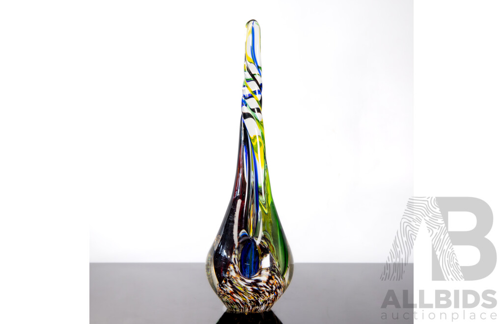 Murano Sommerso Art Glass Centre Piece