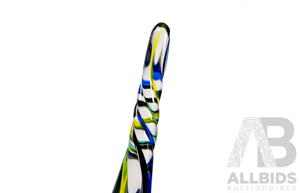 Murano Sommerso Art Glass Centre Piece