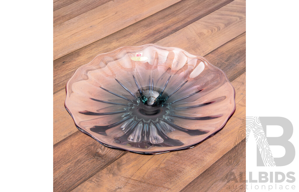 Mikasa Glass Pedestal Bowl by Walther-Glas