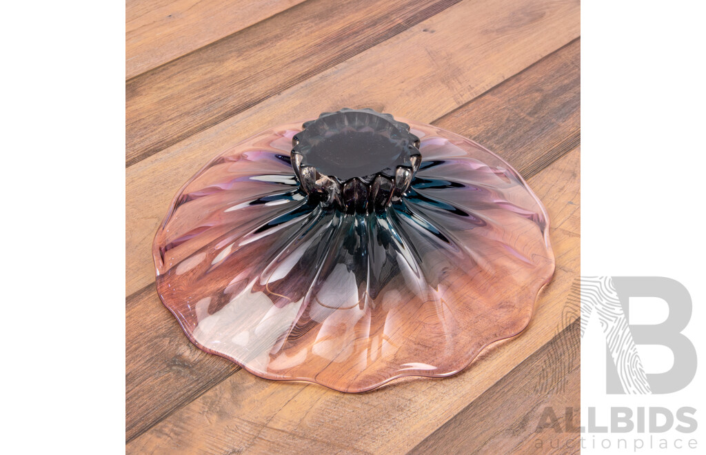 Mikasa Glass Pedestal Bowl by Walther-Glas