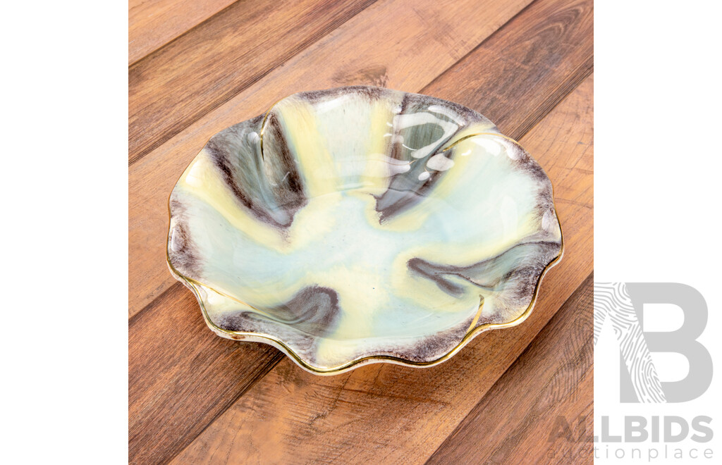 West German Glazed Ceramic Dish