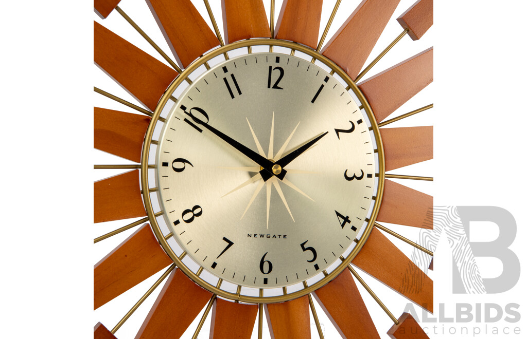 Good Reproduction Starburst Wall Clock by Newgate