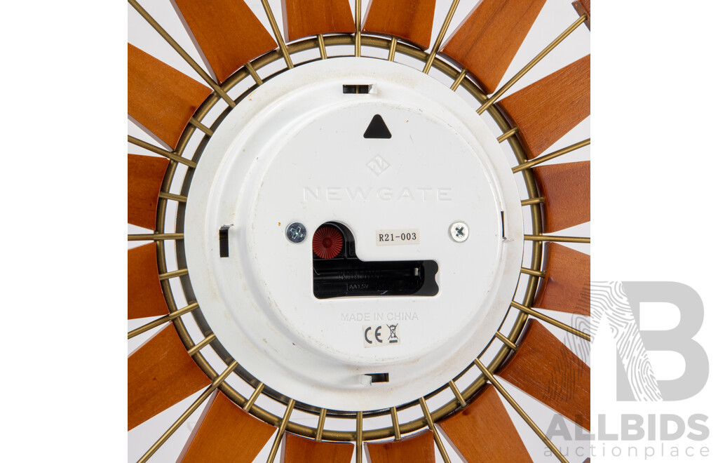 Good Reproduction Starburst Wall Clock by Newgate