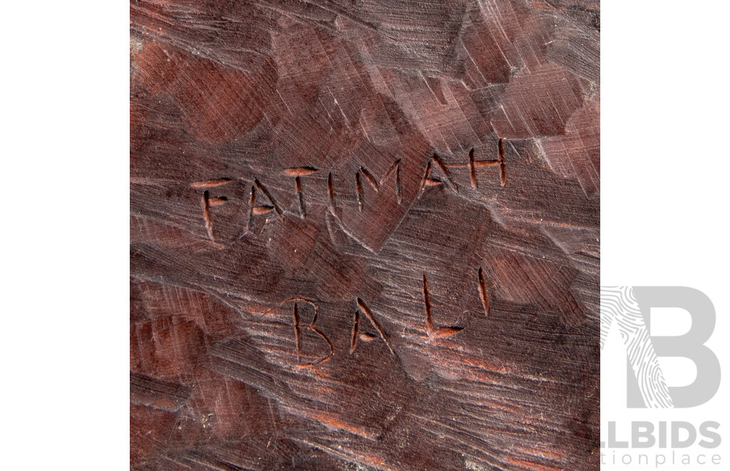 Balinese Wood Carving of Vishnu Riding Garuda by Fatimah