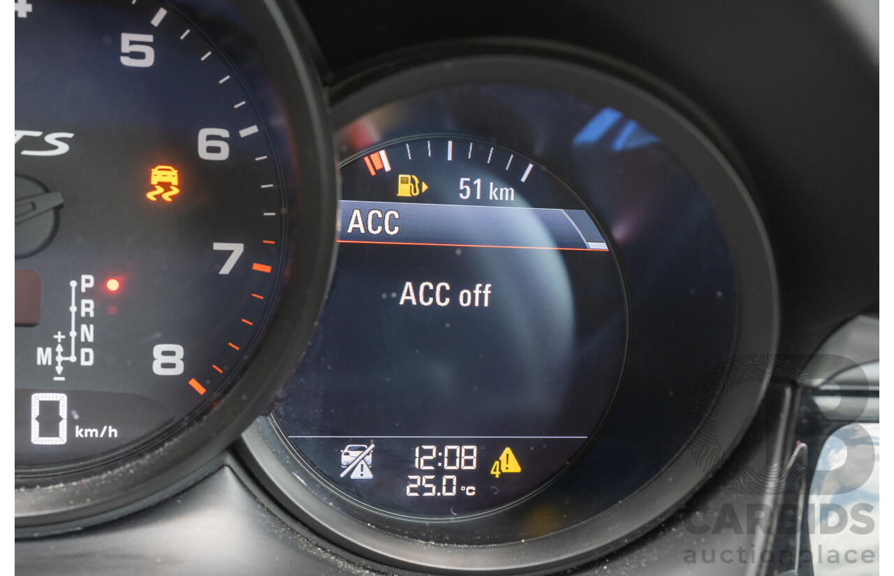 12/2016 Porsche Macan GTS (AWD) 95B MY17 4D Wagon Jet Black Metallic Twin Turbo V6 3.0L