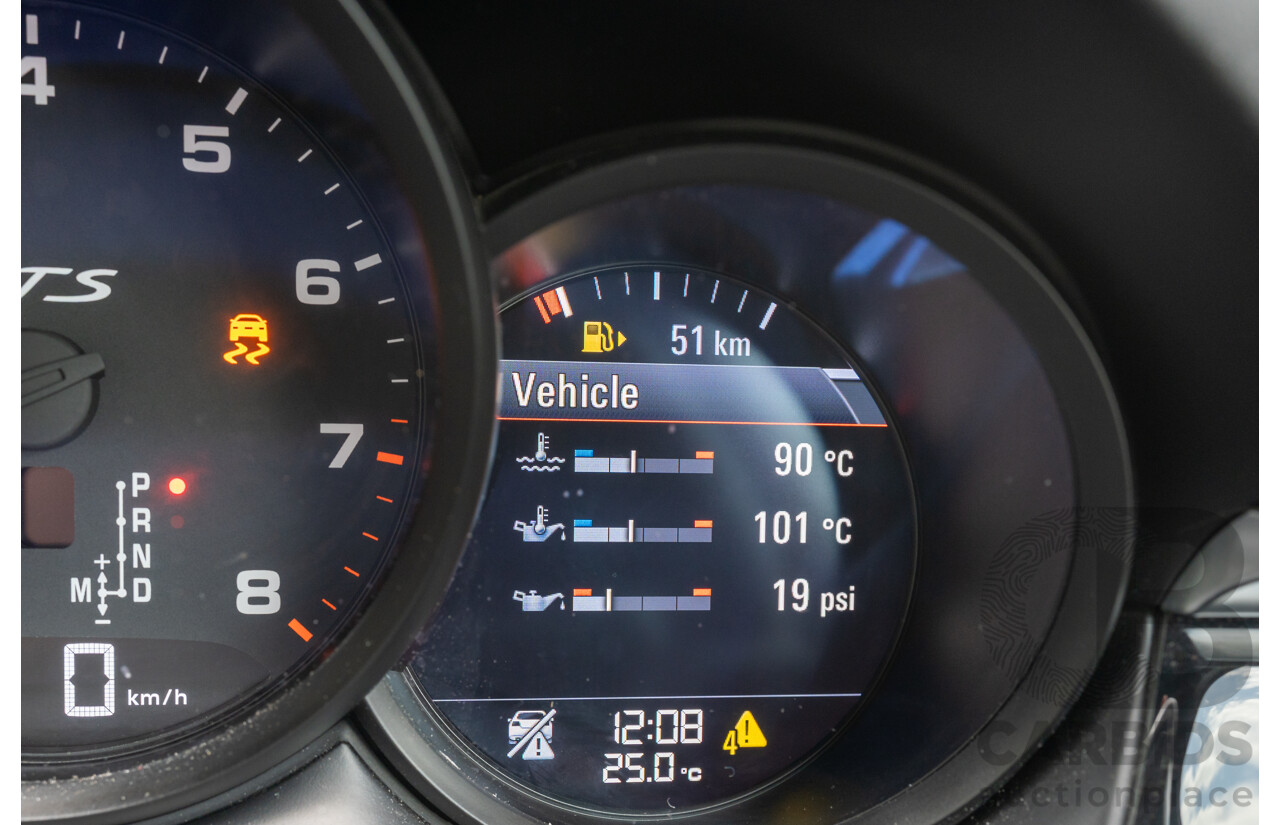 12/2016 Porsche Macan GTS (AWD) 95B MY17 4D Wagon Jet Black Metallic Twin Turbo V6 3.0L