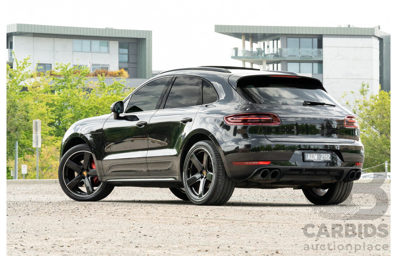 12/2016 Porsche Macan GTS (AWD) 95B MY17 4D Wagon Jet Black Metallic Twin Turbo V6 3.0L