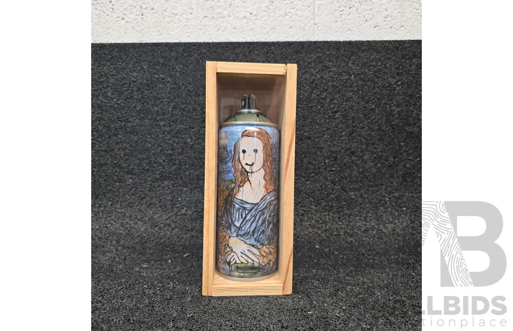 Limited Edition Artist Spray Can Collection Madsaki Mona Lisa 3, Maye, Asend, Burns124