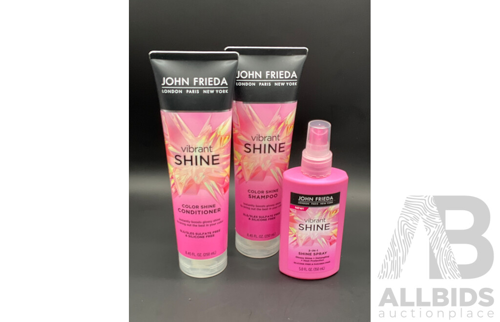 Assorted Cosmetics, Including L'OREAL Creams and Serums, JOHN FRIEDA Hair Products and Flawless Brows Hair Remover - Lot of 8