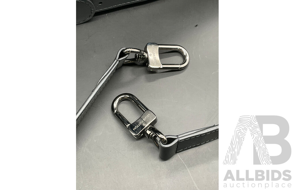 Monogram Eclipse Keepall Bandouliere 55 Duffle Bag Branded LOUIS VUITTON