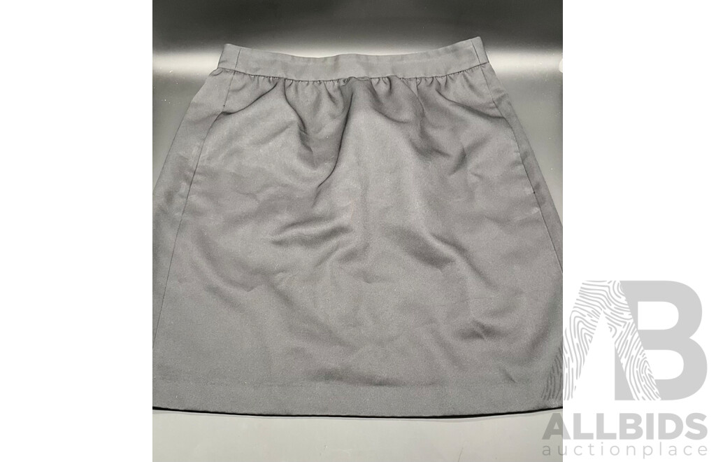 Uniform Luxury Women's Black Basic Skirt  Branded LOUISE VUITTON