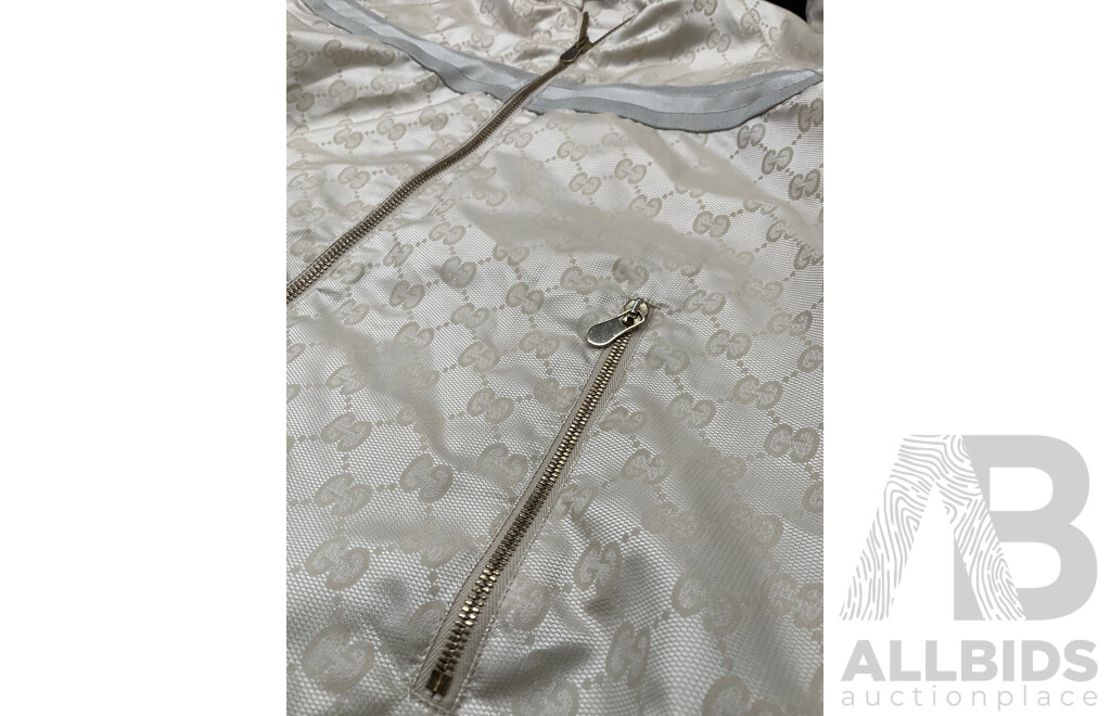 GG Jacquard Windbreaker Ecru Jacket Branded GUCCI