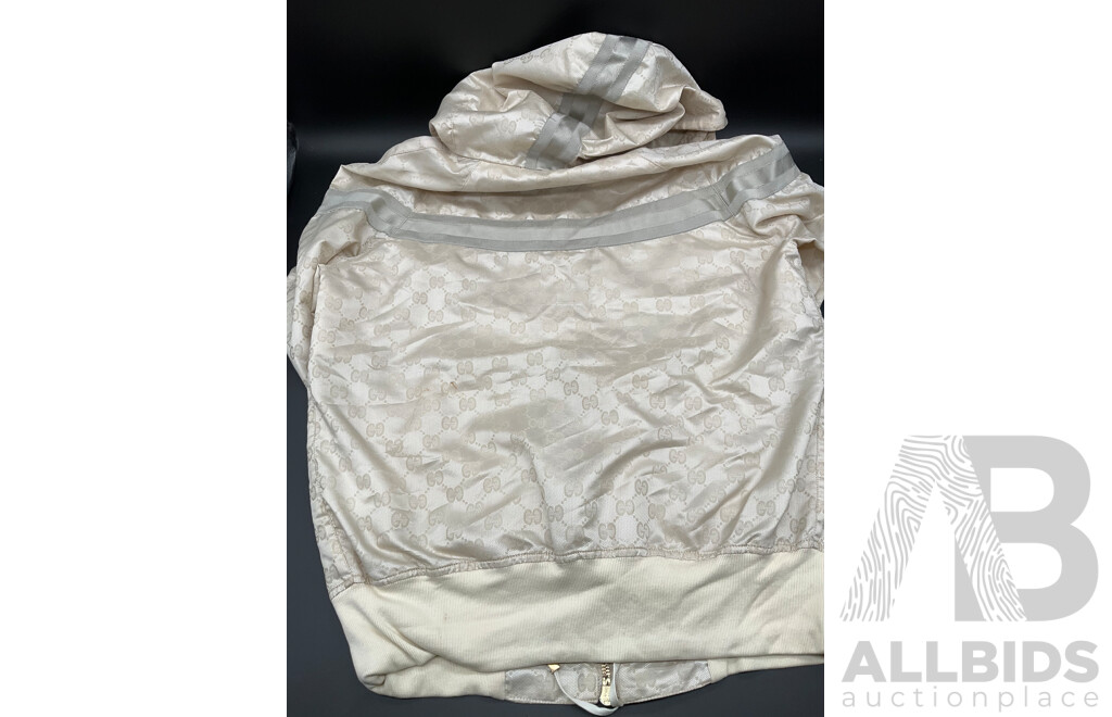 GG Jacquard Windbreaker Ecru Jacket Branded GUCCI